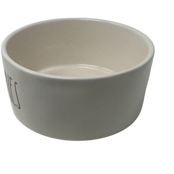 Rae Dunn Jingle Bones Red Letter Dog Bowl 6in Holiday Pet Dish Christmas Ceramic - Picture 8 of 13